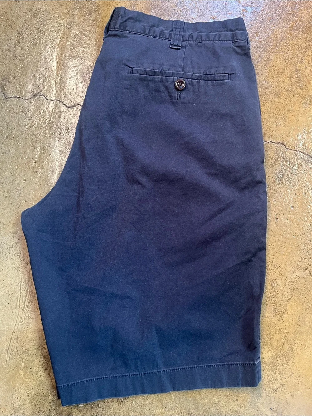 Men's Navy Casual Shorts - Classic Chino Style